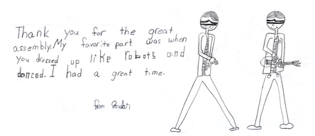 Robotman Student Drawing Robotman student drawing after seeing "The History of Rock & Roll"